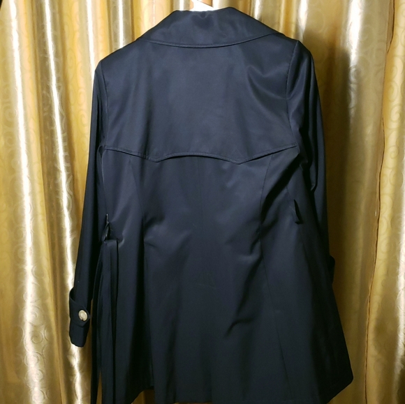 NWOT Lauren Ralph Lauren Navy Trench Coat - Picture 5 of 5